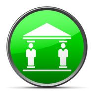 Bank icon on a round button - Slender Series N6