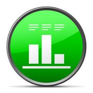 Bar Graph icon on a round button - Slender Series N15