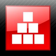 Logistics icon on a square button - Sleek Series N4