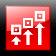 Logistics icon on a square button - Sleek Series N5