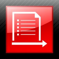 Document icon on a square button - Sleek Series N5
