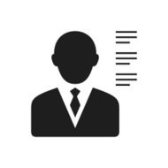 Businessman icon on a white background - Single Series N10