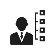 Businessman icon on a white background - Single Series N11