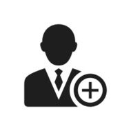 Businessman icon on a white background - Single Series N12