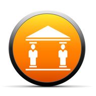 Bank icon on a round button - Simple Series N6