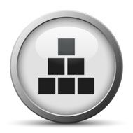 Logistics icon on a silver button - Silver Series N4