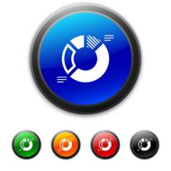 Donut Chart icon on round buttons - Shined Series N3