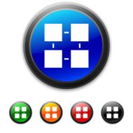 Flowchart icon on round buttons - Shined Series N8