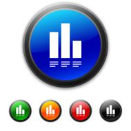 Bar Graph icon on round buttons - Shined Series N14