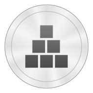 Logistics icon on a round button - Sharp Series N4