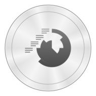 Coxcomb Chart icon on a round button - Sharp Series N3