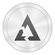 Chevron Chart icon on a round button - Sharp Series N7