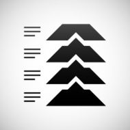 Flowchart icon on a white background - Shade Series N7
