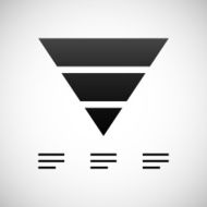 Pyramid icon on a white background - Shade Series N7