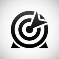 Target icon on a white background - Shade Series N5