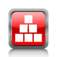 Logistics icon on a square button - RubyRed Series N4
