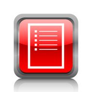 Document icon on a square button - RubyRed Series N4