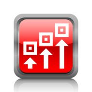 Logistics icon on a square button - RubyRed Series N5