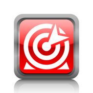 Target icon on a square button - RubyRed Series N5