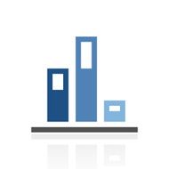 Bar Graph icon on a white background - Royal Series N12