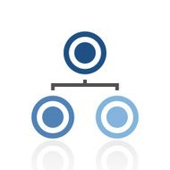 Organization Chart icon on a white background - Royal Series N3