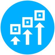 Logistics icon on a round button - Round Series N5