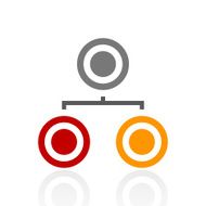 Organization Chart icon on a white background - Pro Series N3