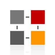 Flowchart icon on a white background - Pro Series N8