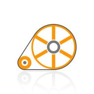 Flywheel icon on a white background - Pro Series