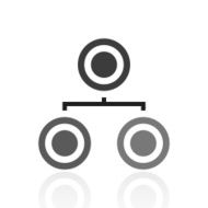 Organization Chart icon on a white background - Prime Series N3