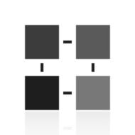 Flowchart icon on a white background - Prime Series N8