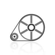 Flywheel icon on a white background - Prime Series