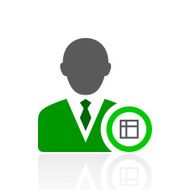 Businessman icon on a white background - Fresh Series N9
