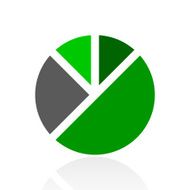 Pie Chart icon on a white background - Fresh Series N3