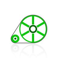 Flywheel icon on a white background - Fresh Series