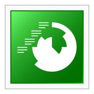Coxcomb Chart icon on a square button - Flat Series N3