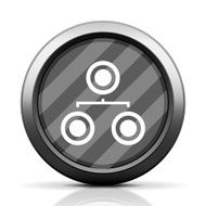 Organization Chart icon on a round button - Elite Series N3