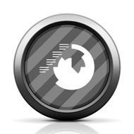 Coxcomb Chart icon on a round button - Elite Series N3