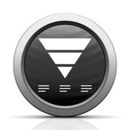 Pyramid icon on a round button - Elect Series N7