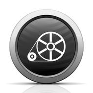 Flywheel icon on a round button - Elect Series