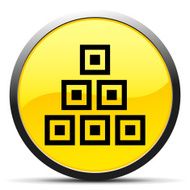 Logistics icon on a round button - Curve Series N6