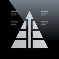 Pyramid icon on a black background - Core Series N8