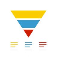 Pyramid icon on a white background - Color Series N7