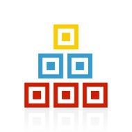 Logistics icon on a white background - Color Series N6