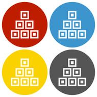 Logistics icon on circle buttons - Circle Series N6