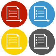 Document icon on circle buttons - Circle Series N5