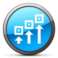 Logistics icon on a round button - Bright Series N4