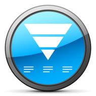 Pyramid icon on a round button - Bright Series N7