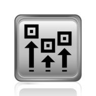 Logistics icon on a square button - Steel Series N8