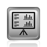 Projection Screen icon on a square button - Steel Series N4